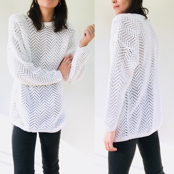 Oversized wide knit sweater - Picture 5 of 8